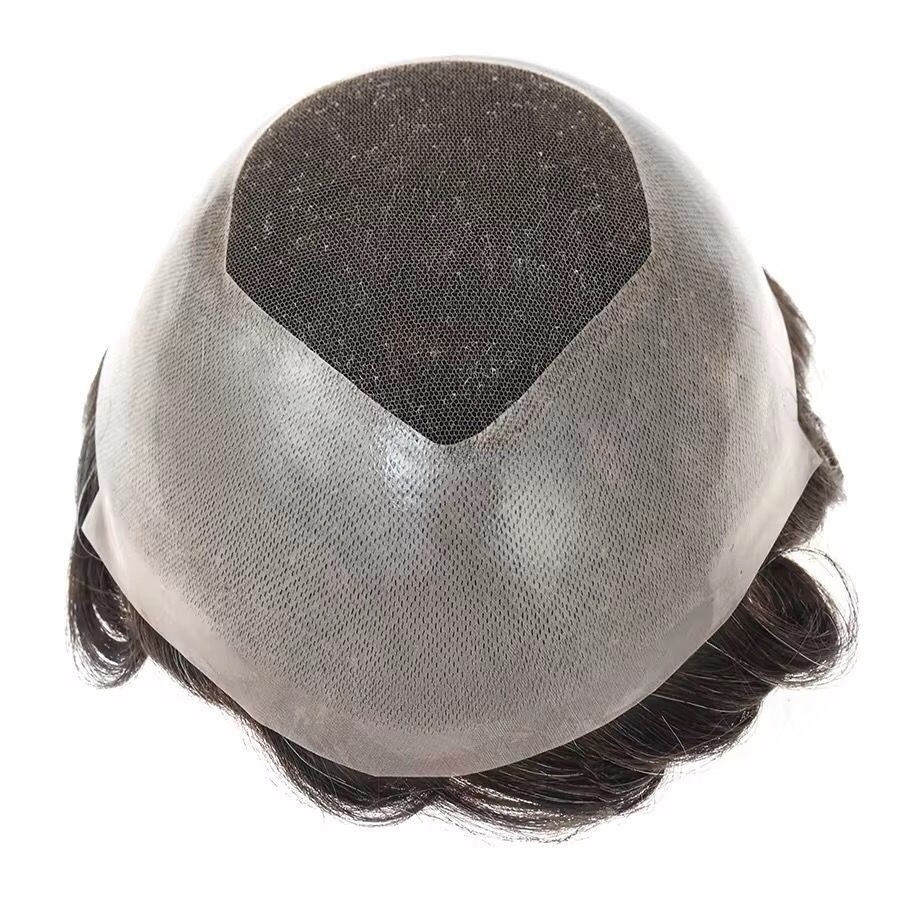 French Lace Toupee with Wide PU around | WEAR MULTHAIR 