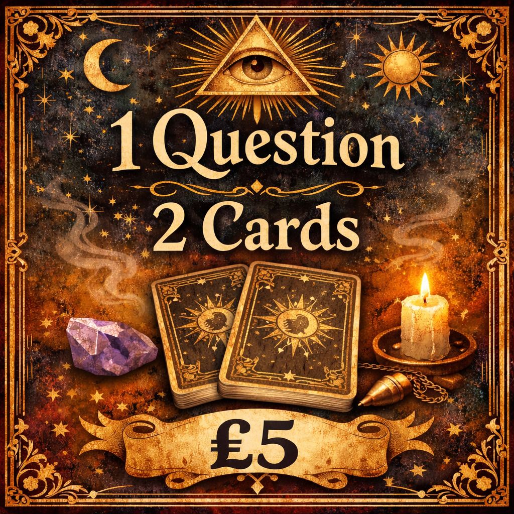 Tarot Card 1 Question - 2 card