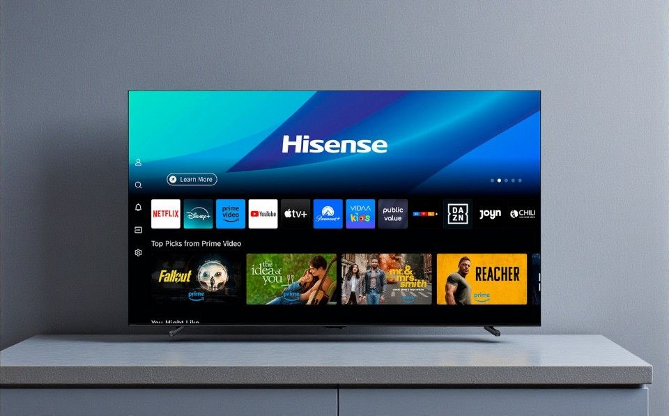 Hisense 100U7Q 190 kWh/1000h Energieeffizienzklasse F, HDR, 350 kWh/1000h, 3840 px, 2160 px, 253 cm (100 Zoll)