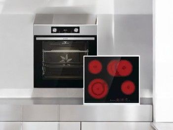 Gorenje BOS6737E06BG Ofen, Energieeffizienzklasse A, 0,97 kWh/Zyklus, 0,82 kWh/Zyklus (Heißluft), 77 Liter