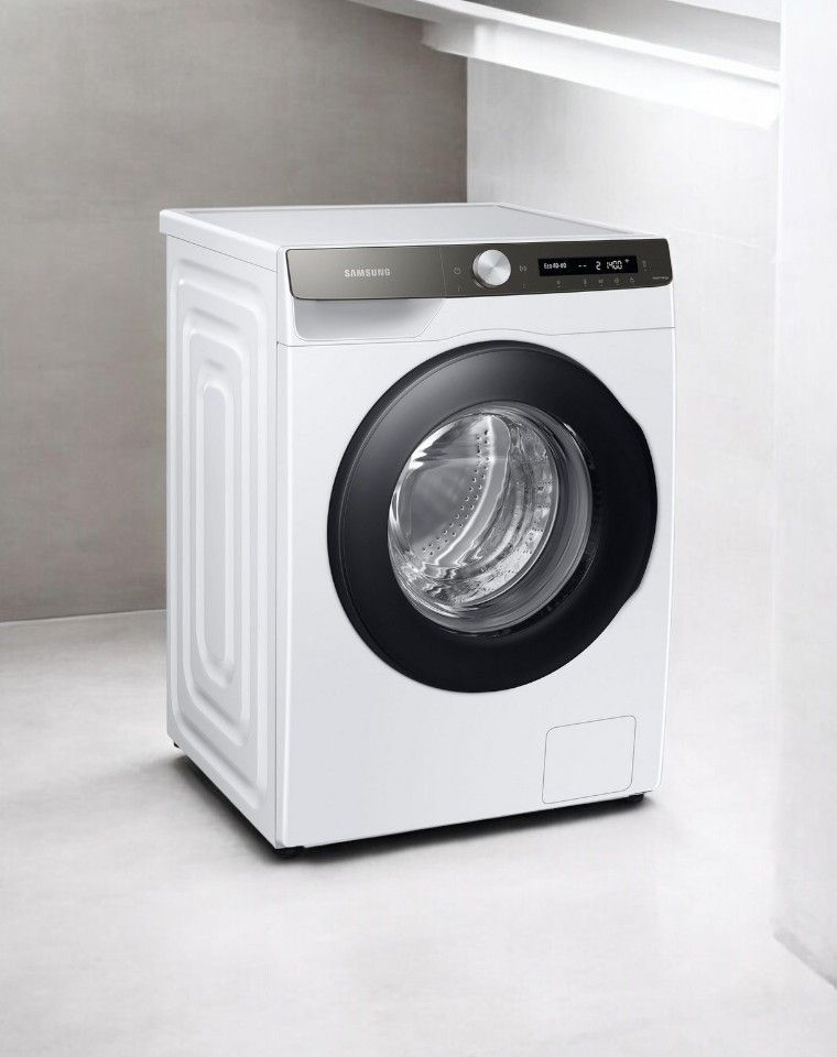 Samsung WW8ECGC04AAE Waschmaschine 8 kg 1400 U/min Energieeffizienzklasse A, 47 kWh/100 Waschzyklen, 3:38 Stunden Waschzeit, 48 L Wasserverbrauch