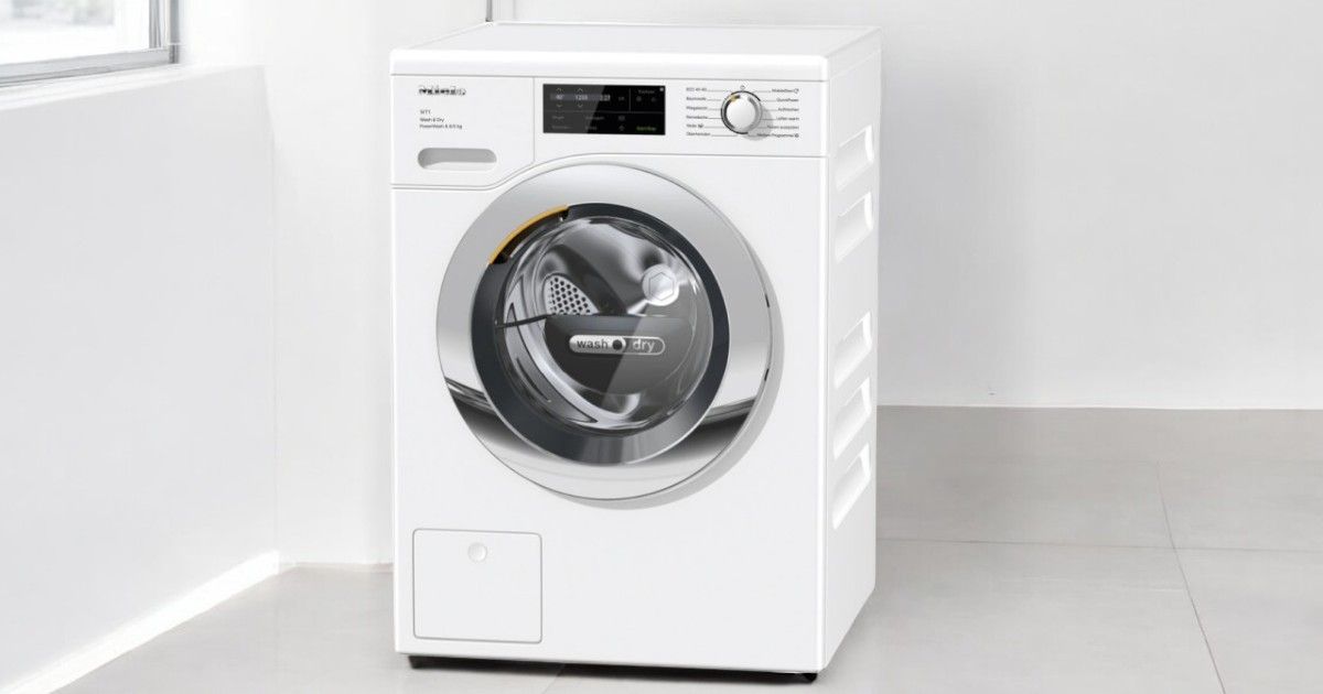 Miele WTT360 WPM PWash 8/5 kg Waschmaschine Energieeffizienzklasse A, 262 kWh/Jahr, 46 kWh/100 Waschladungen, 68 L Wasserverbrauch, 6:29 h Waschzeit, 3:39 h Trockenzeit
