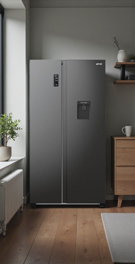 Gorenje NRR9185EABXLWD Kühlschrank 318 kWh/Jahr, 192 l Kühlraum, 355 l Gefrierraum, Energieeffizienzklasse E