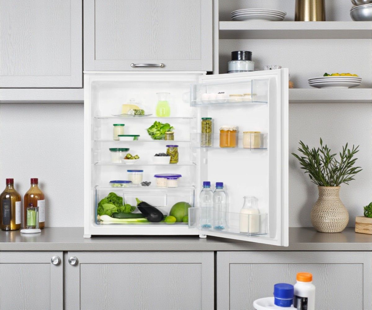 Juno JCF088FOS1 Kühlschrank 14 L Gefrierfach, 110 L Kühlraum, Energieeffizienzklasse F, 178 kWh/Jahr, 37 dB