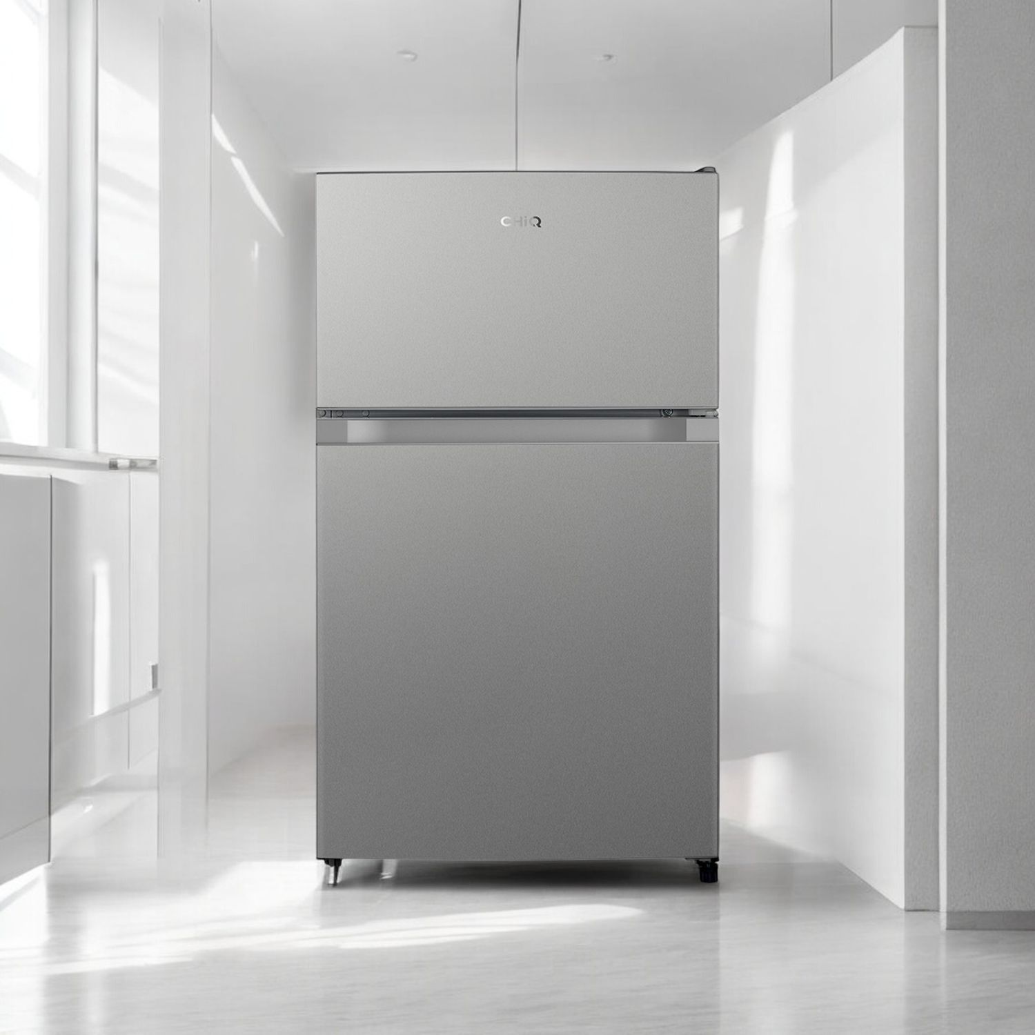 CHIQ KMR87DSE Kühlschrank 166 kWh/Jahr, 25 L Gefrierfach, 61 L Kühlfach, Geräuschpegel 39 dB, Energieeffizienzklasse E