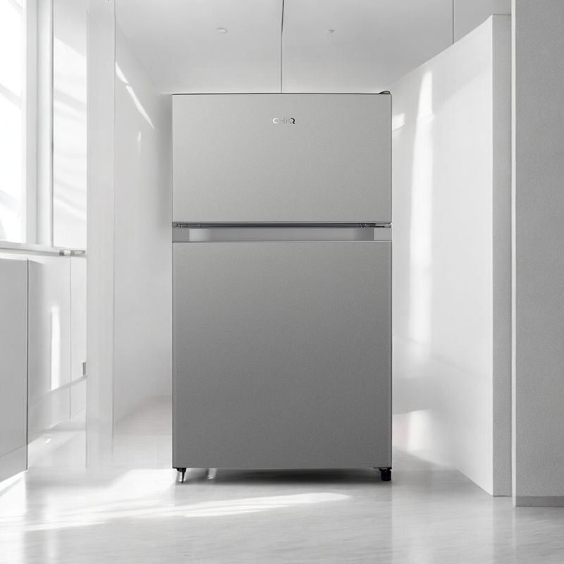 CHIQ KMR87DSE Kühlschrank 166 kWh/Jahr, 25 L Gefrierfach, 61 L Kühlfach, Geräuschpegel 39 dB, Energieeffizienzklasse E