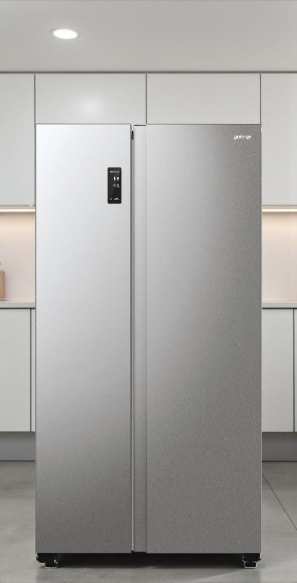 Gorenje HZF5508UEB Kühlschrank mit Gefrierfach, Gesamtvolumen 550 L, Frischhaltevolumen 368 L, Gefriervermögen 11 kg/24h, Energieeffizienzklasse E, Kältemittel R600a, Lampenleistung 15 W