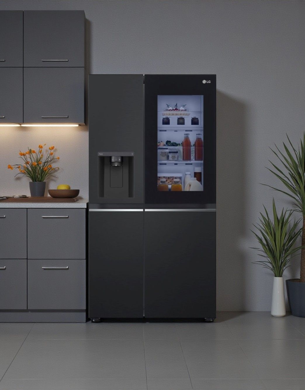 LG GSGV81EPLL Kühlschrank 219 L Gefrierfach, 416 L Kühlbereich, Energieeffizienzklasse E, 350 kWh/Jahr, Geräuschpegel 36 dB