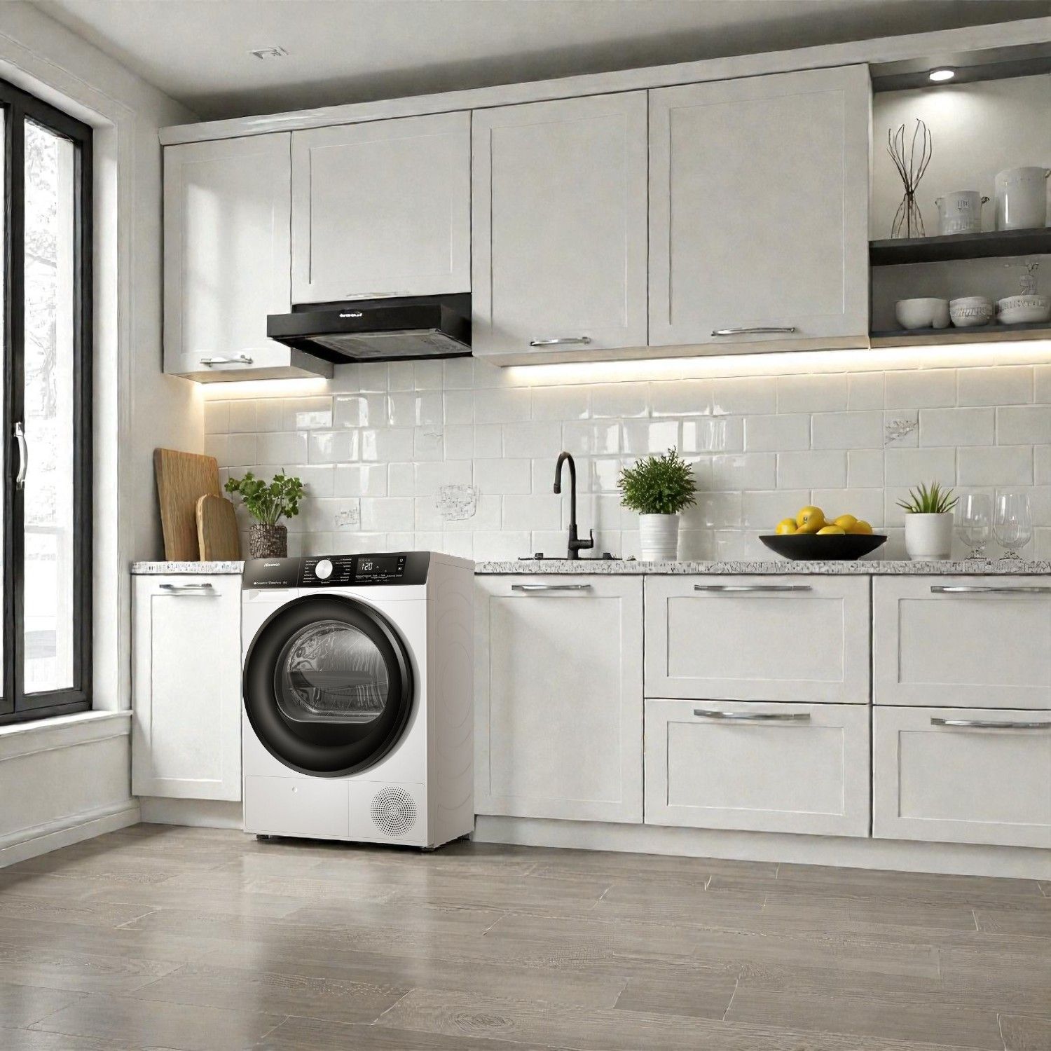 Hisense DH3S802BW3 Trockner 102 kWh Energieeffizienzklasse C, 64 dB Geräuschpegel, 88% Feuchtigkeitsentfernung