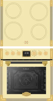 Kaiser EHC 6776 ElfAD Herdset – Induktion – Art Deco