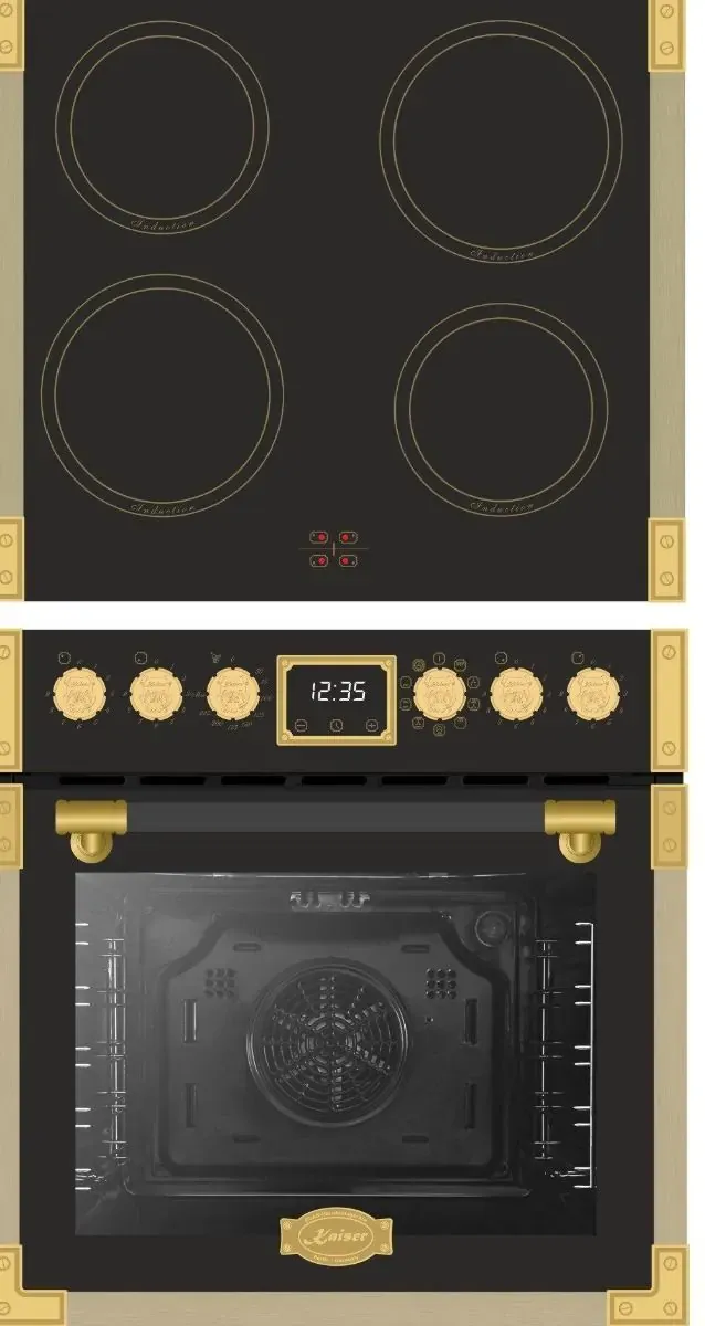 Kaiser EHC 6776 I AD Herdset Schwarz – Induktion – Art Deco