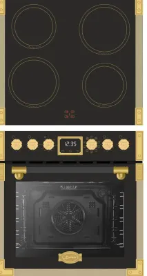 Kaiser EHC 6776 I AD Herdset Schwarz – Induktion – Art Deco