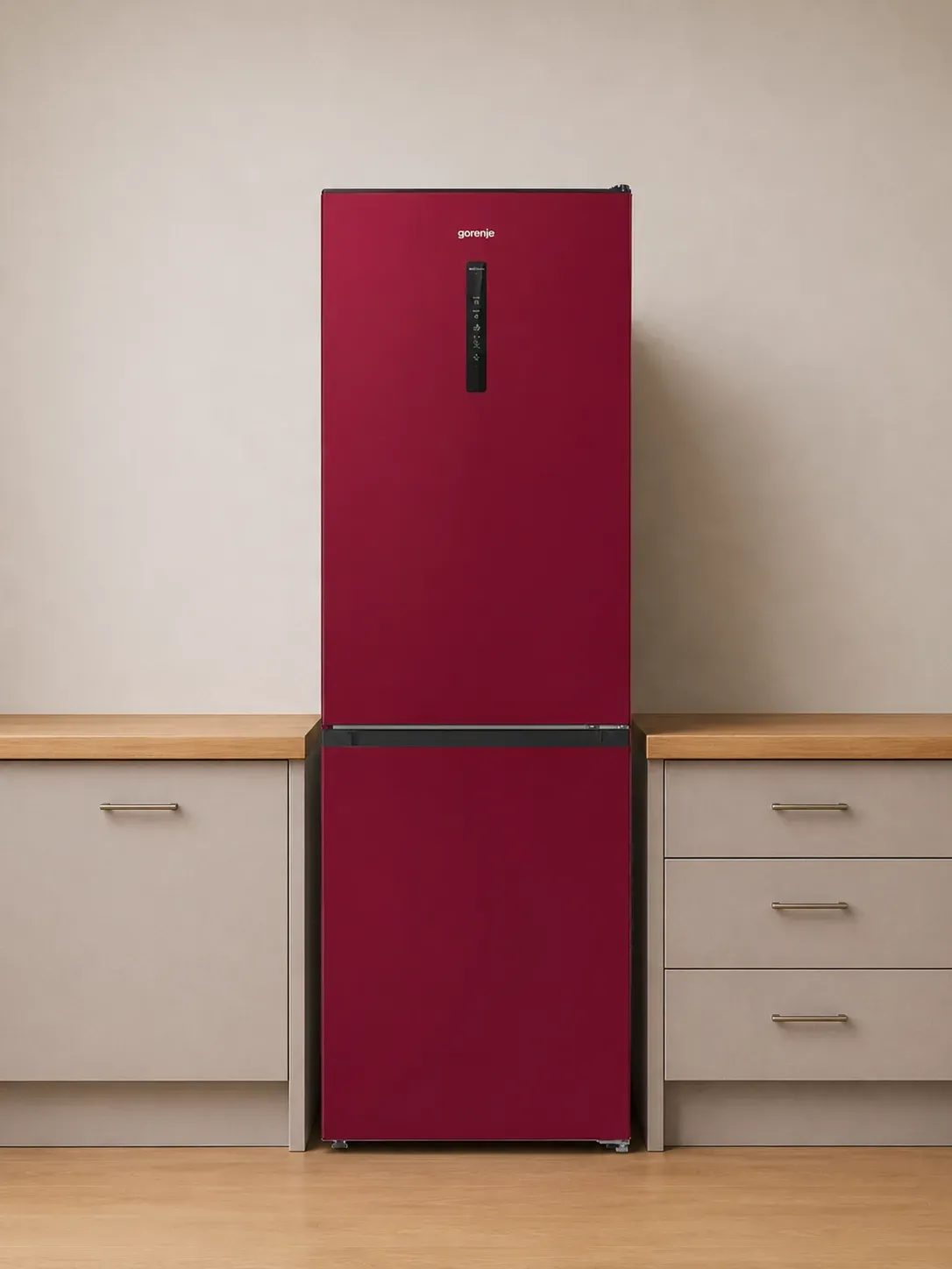 GORENJE NK79C0DR ROT Kühlgefrierkombination - 326 L - NEU und sofort berfügbar