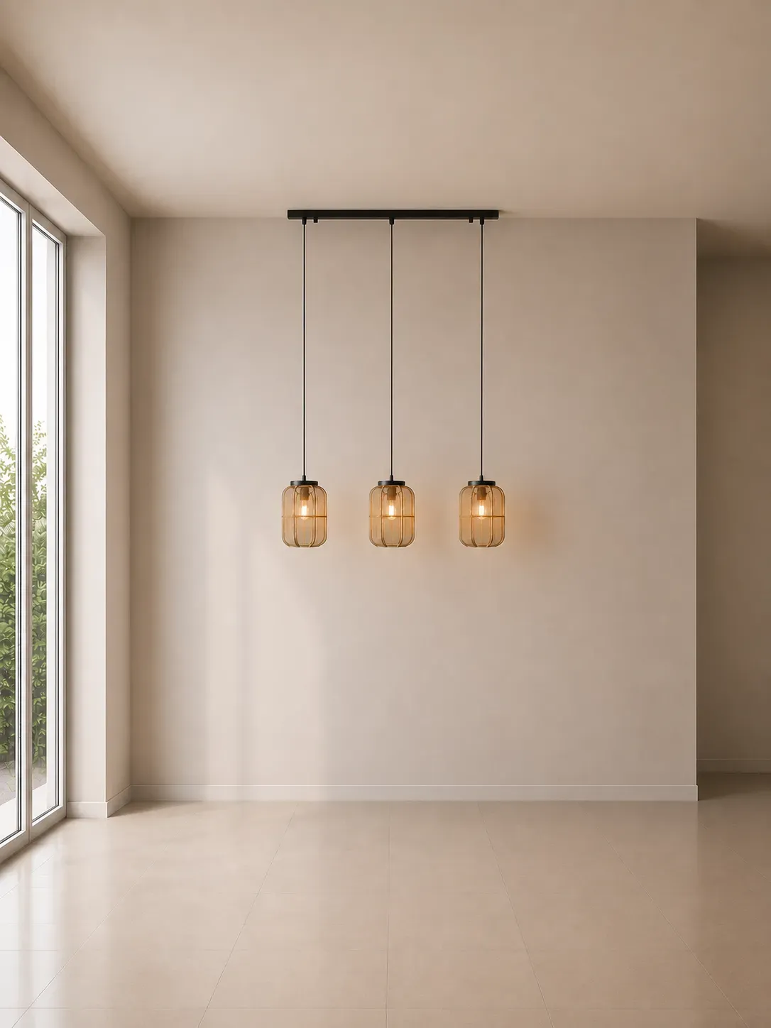 Brilliant TANAH Pendelleuchte 3-flammig - kaufen moderne Lampe Lichte sofort in Köln - Natur style - 123 cm - günstig 