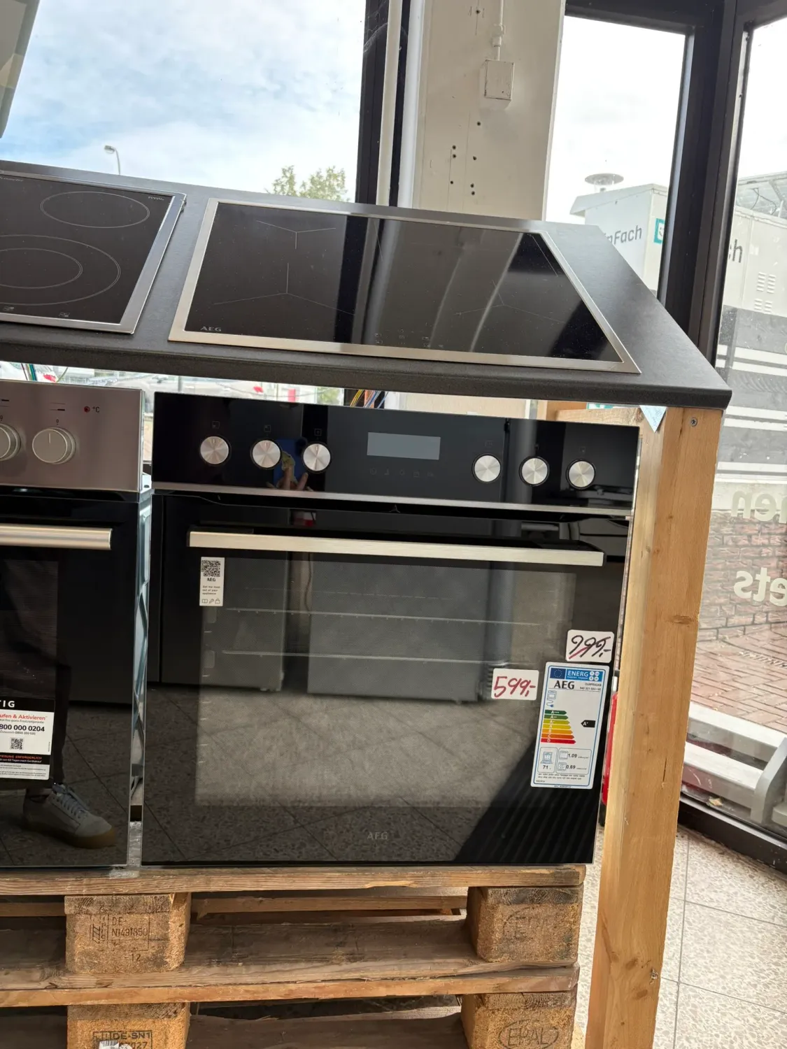 AEG MM40HSPI Einbauherdset - Induktion Kochfeld und Backofen mit Pyrolyse kaufen sofort in Köln günstig mit Rabatt