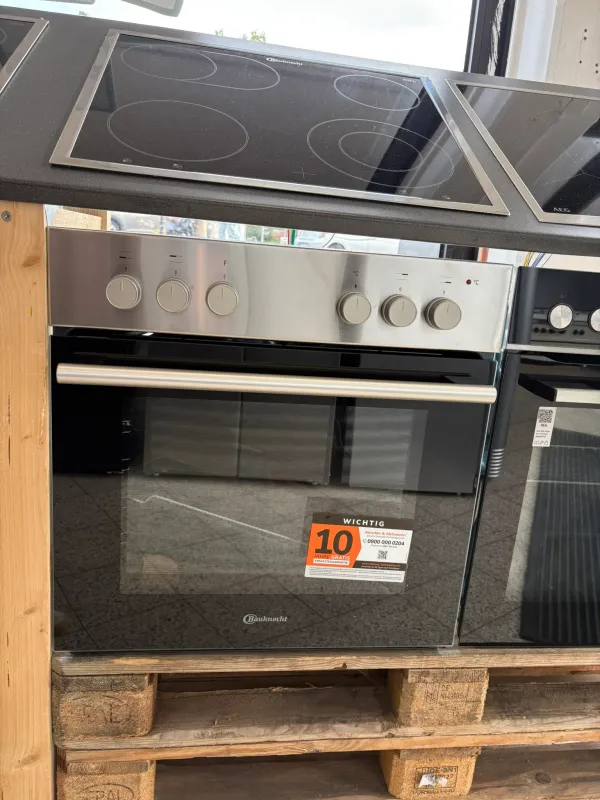 BAUKNECHT HEKO S200 Einbauherdset - NEU moderner Backofen mit Glaskeramik Kochfeld kaufen sofort in Köln mit Rabatt günstig 