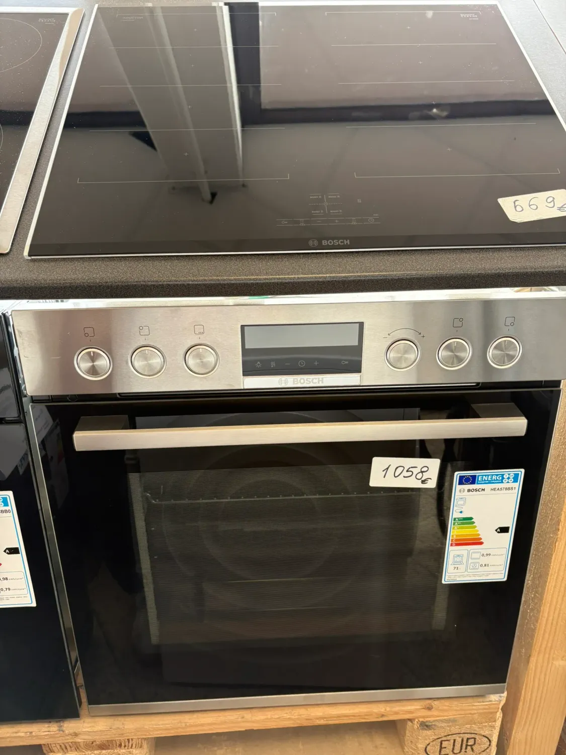 BOSCH HND679LS60 Einbauherdset - Backofen Bosch mit Pyrolyse kaufen sofort in Köln - Backofen und Kochfeld zusammen günstig