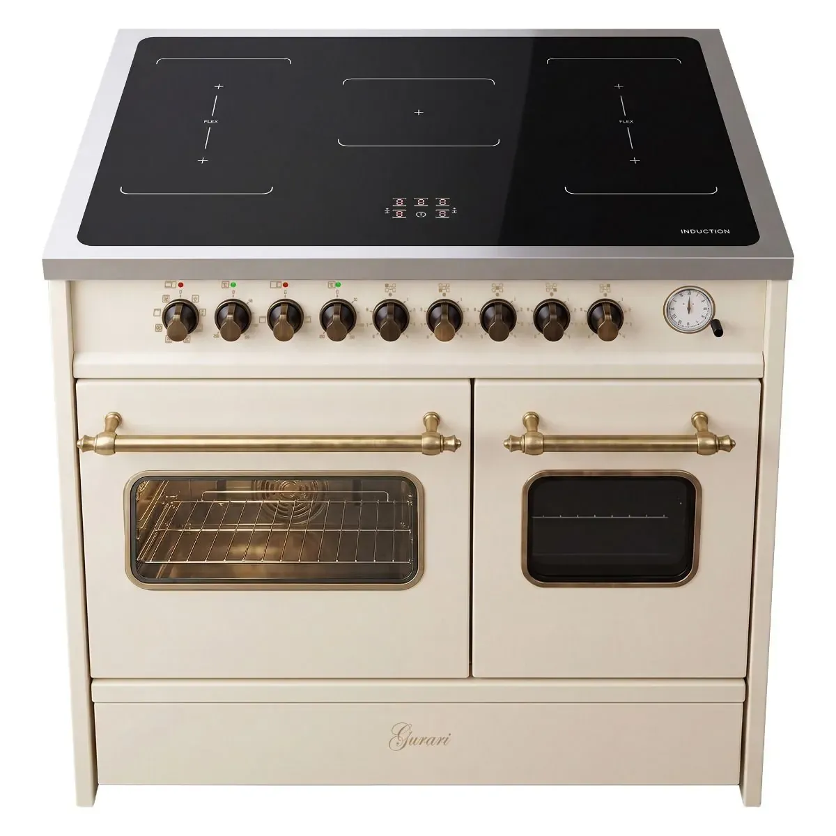 Der GURARI GCH E 913 DF CR Retro Standherd Induktion 2 Backöfen kaufen sofort 90 cm