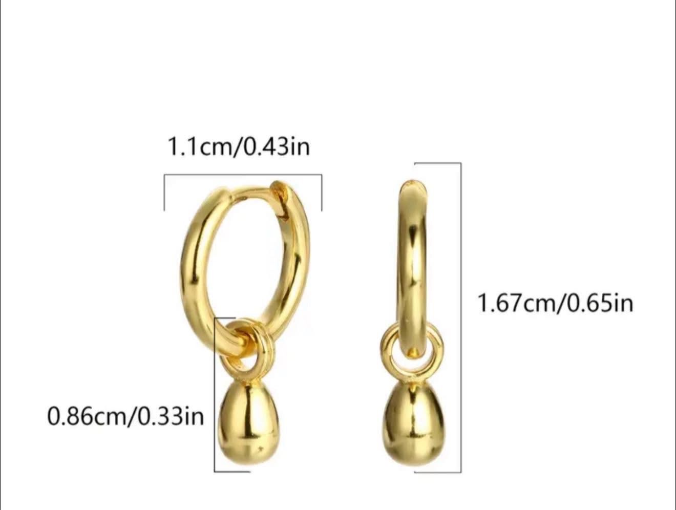 Elegant 925 Sterling Silver  Dome Earrings