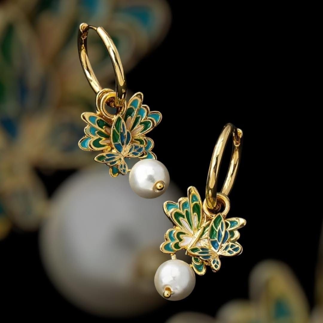 Blue Butterfly earing