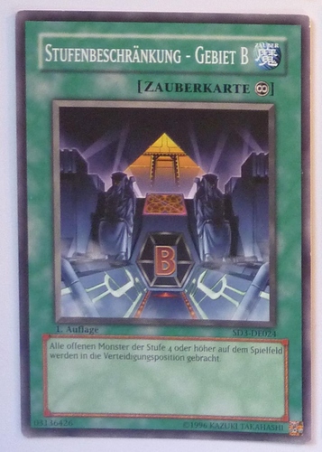 Stufenbeschränkung - Gebiet B - 1. Auflage