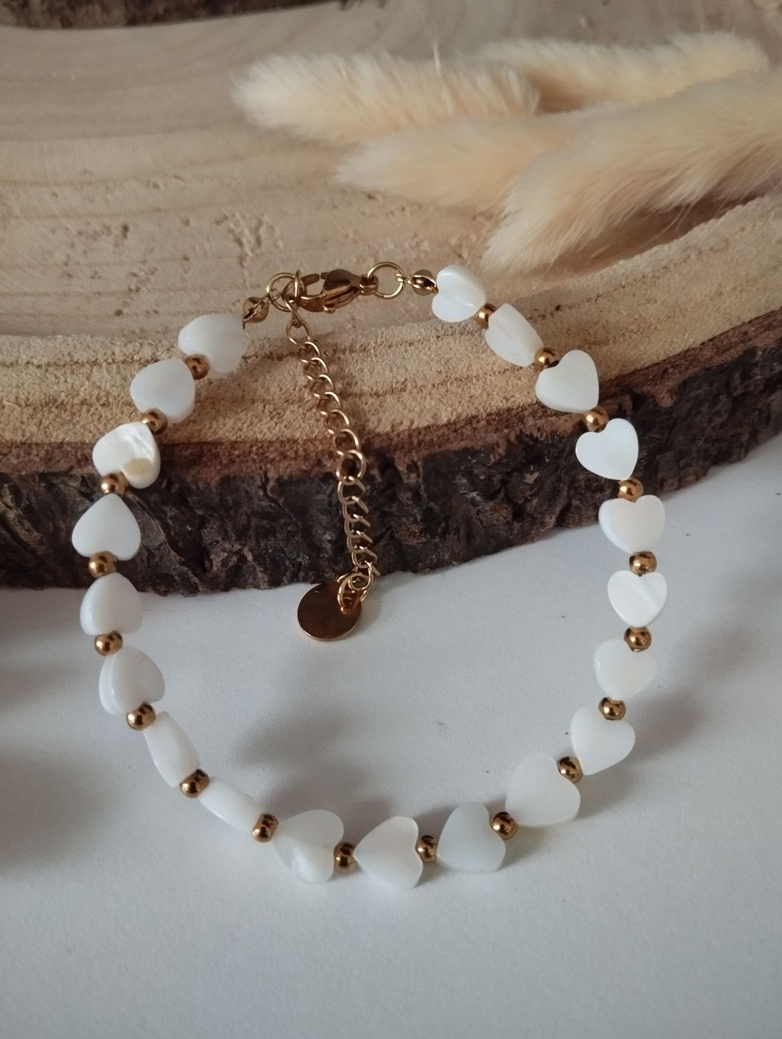 Bransoletka White Heart