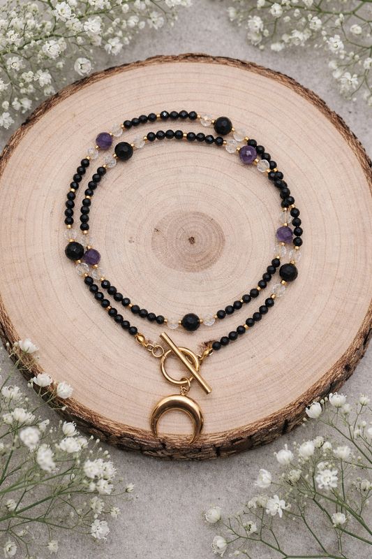 Naszyjnik "Tarcza "💜