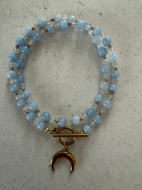 Naszyjnik baby blue