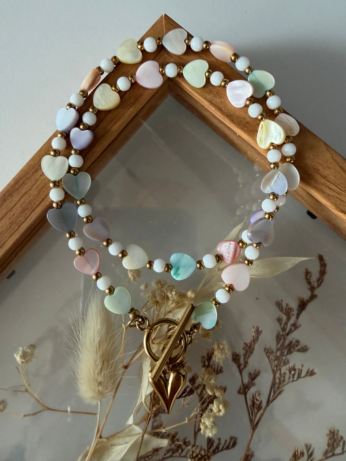 Naszyjnik pastelowe serce