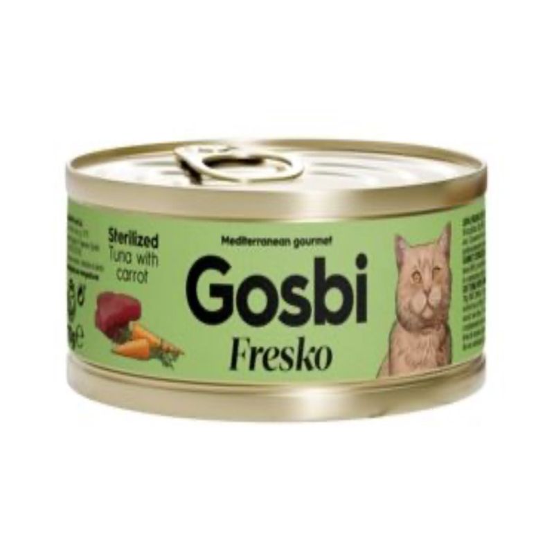 GOSBI kot FRESKO Sterilized - Tuńczyk/Marchew 70g