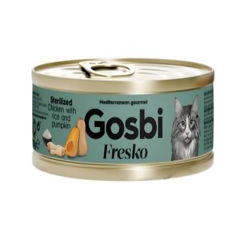 GOSBI kot FRESKO Sterilized - Kurczak/Ryż/Dynia70g