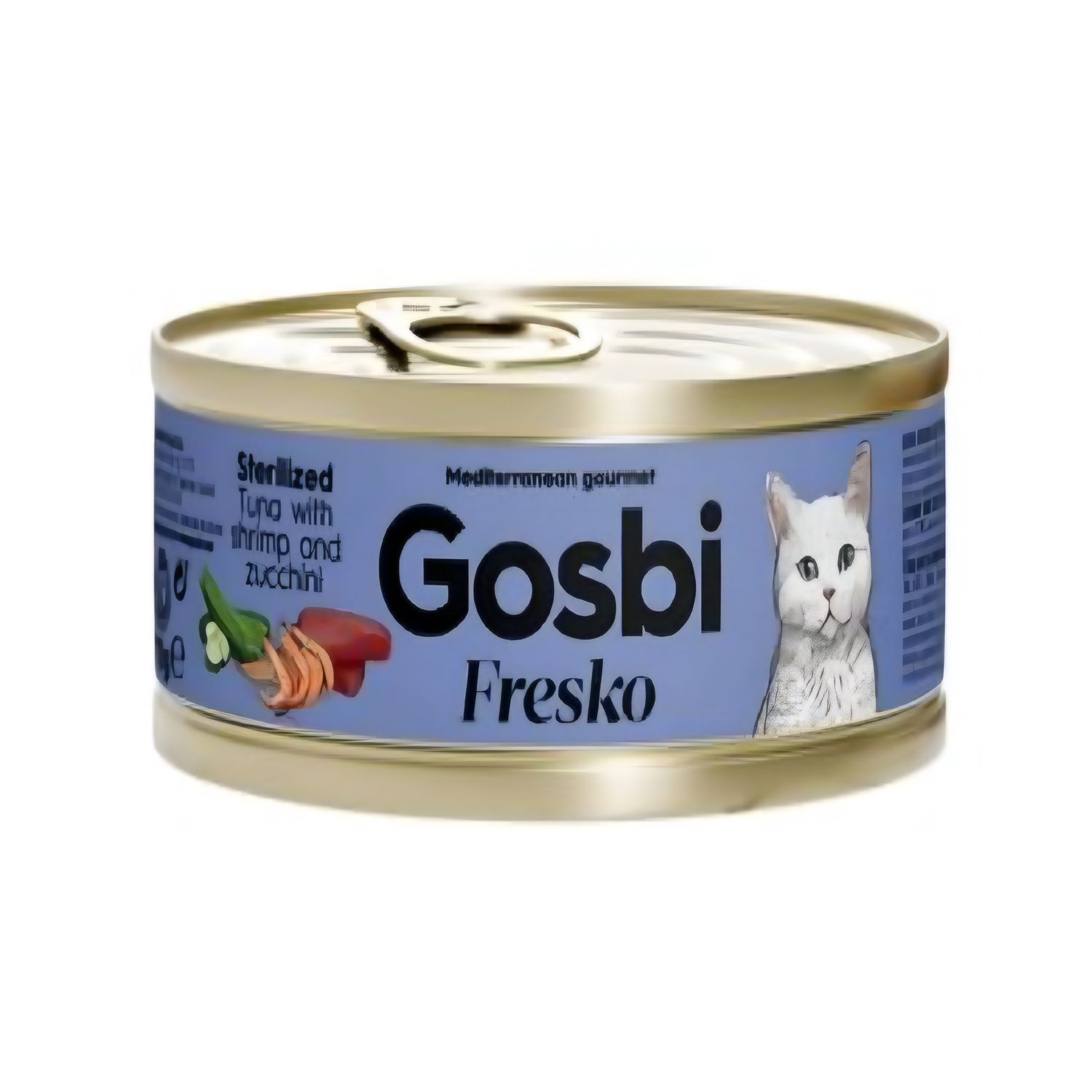 GOSBI kot FRESKO Sterilized - Tuńczyk/Krewetki i Cukinia 70g