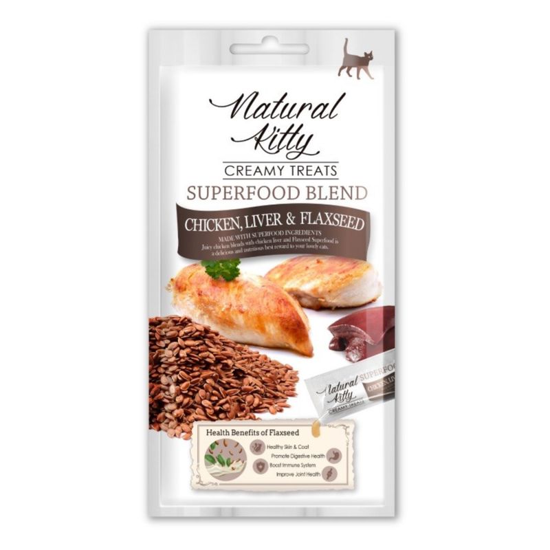 Natural Kitty Superfood z Kurczaka i Wątroby drobiowej z dodatkiem Inu