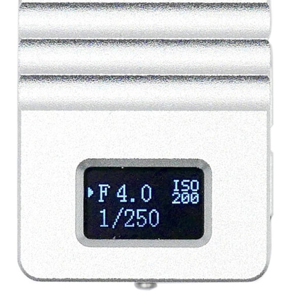 KEKS KM-Q OLED Belichtungsmesser – Chrome, Display Oberseite