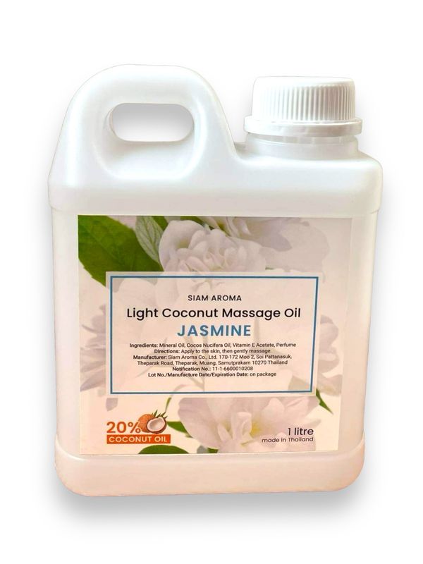 Light Coconut Massage Oil Jasmine 1 Liter