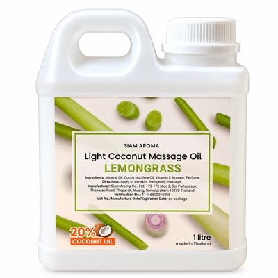 Light Coconut Massage Oil Lemongrass 1 Liter Light Coconut Massage Oil Lemongrass 1 Liter
