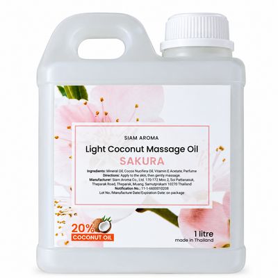 Light Coconut Massage Oil Sakura 1 Liter Light Coconut Massage Oil Sakura 1 Liter