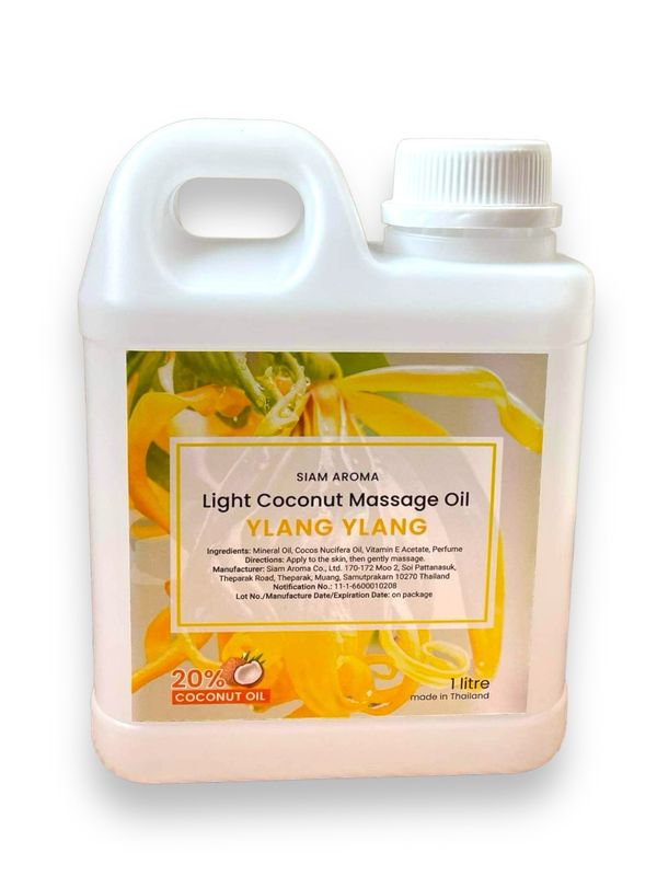 Light Coconut Massage Oil Ylang Ylang 1 Liter
