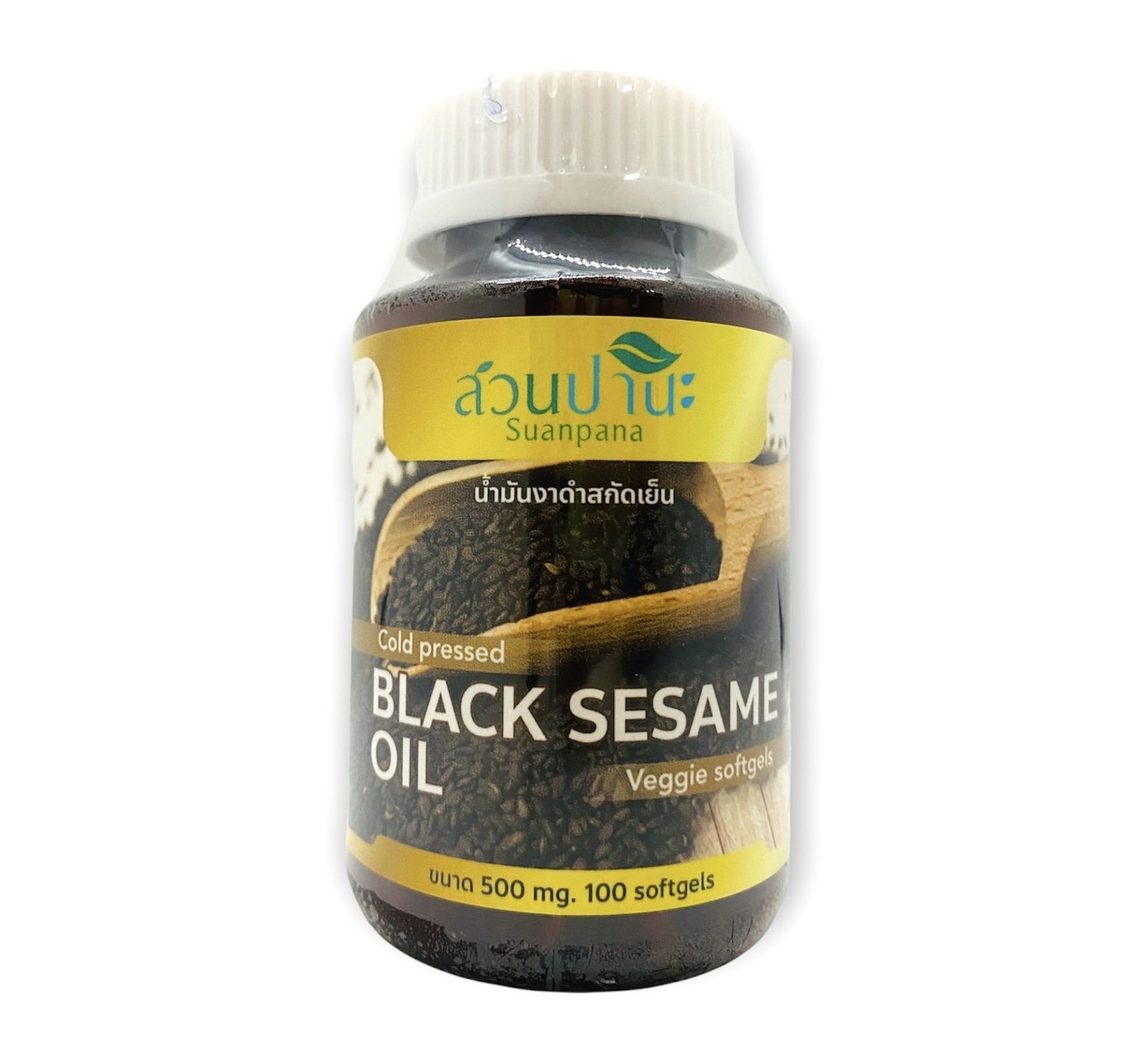 Suanpana Black Sesame oil softgels 500ml 100 capsules