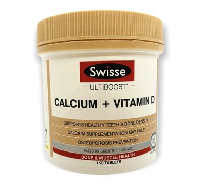 Swisse Calcium + Vitamin D 150 Tablets Swisse Calcium + Vitamin D 150 Tablets