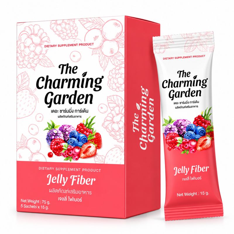 The Charming Garden Jelly Fiber 5 Sachets The Charming Garden Jelly Fiber 5 Sachets