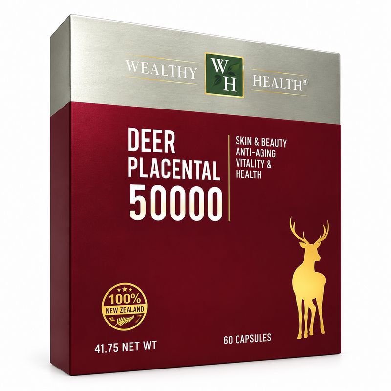 Wealthy Health Deer Placental 50000 60 Capsules