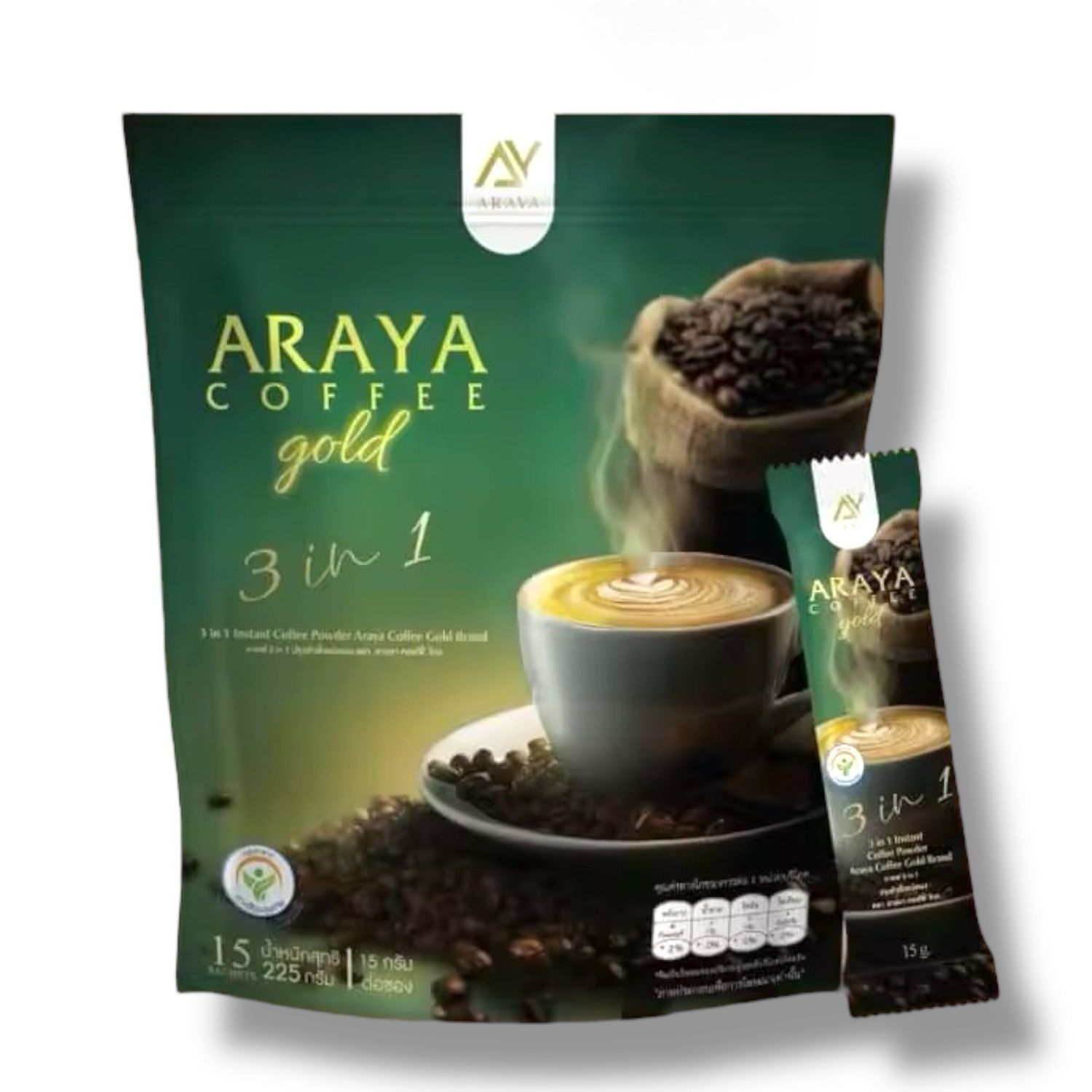 Araya Coffee Gold 3-in-1 – 15 Sachets