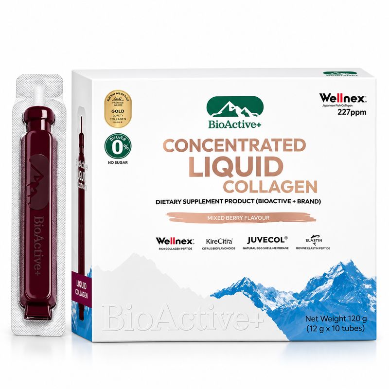 BIOACTIVE+ CONCENTRATED LIQUID COLLAGEN (10 Tubes) BIOACTIVE+ CONCENTRATED LIQUID COLLAGEN (10 Tubes)