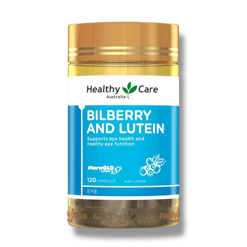 Healthy Care Bilberry and Lutein 120 Capsules