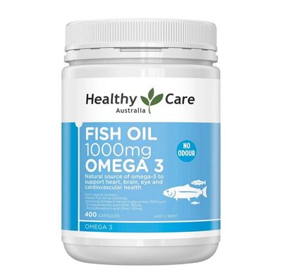 Healthy Care Fish Oil 1000mg Omega 3 Odourless 400 Capsules Healthy Care Fish Oil 1000mg Omega 3 Odourless 400 Capsules