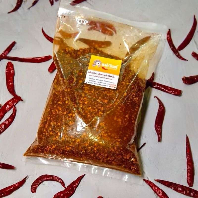 Original Thai  Ground Chilli traditional Homemade 500g Very Hot and Spicy