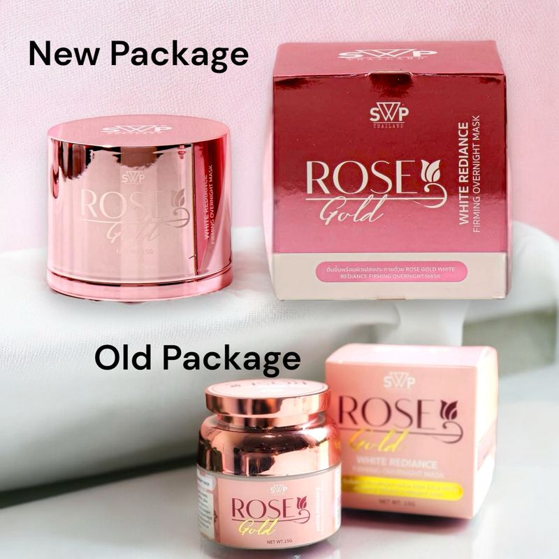 SWP Rose Gold White Radiance Firming Overnight Face Mask Brightening Skin 15g