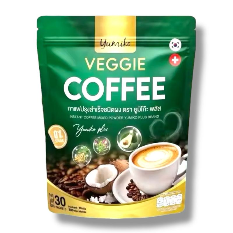 Veggie Coffee Powder 30 Sachets - Yumiko