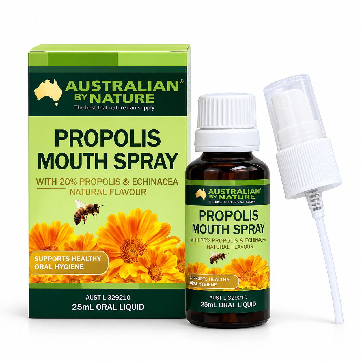 Australian by Nature Propolis Mouth Spray 25ml Bottle With Atomiser Spray Australian by Nature Propolis Mouth Spray 25ml Bottle With Atomiser Spray